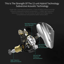 Load image into Gallery viewer, Professional 5BA+1DD Hybrid Earphones - Exceptional Clarity &amp; Sound Isolation
