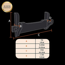Load image into Gallery viewer, Handmade Acacia Wood Sword Display Stand - Elegant Wall Mount for Katana