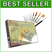 Load image into Gallery viewer, Premium Miniature Paint Brush Set for Acrylic &amp; Watercolor Artists - 10 Brushes