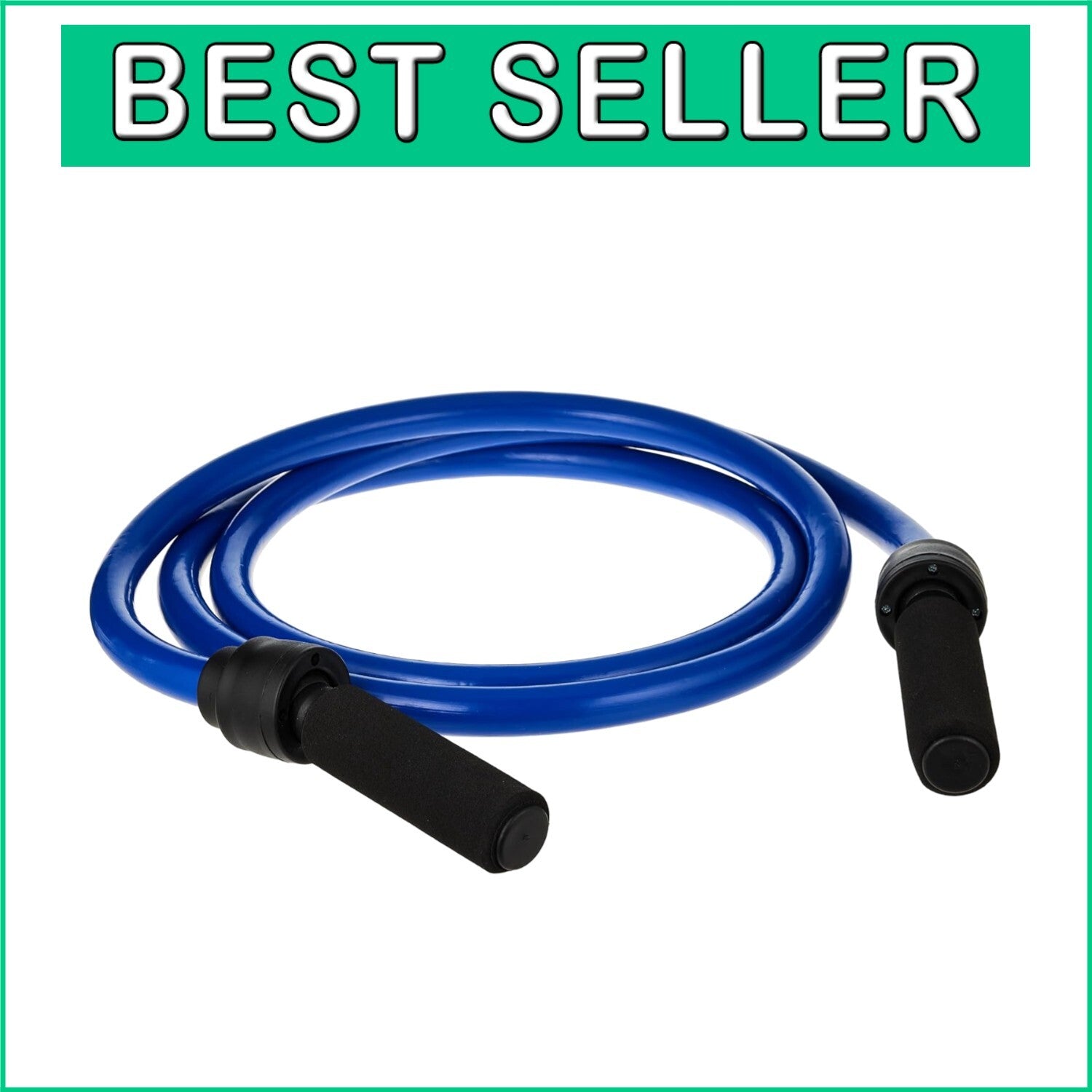4 lb Weighted Jump Rope for Enhanced Cardio Workout - Durable Rubber Design