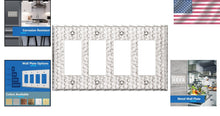 Load image into Gallery viewer, Impact-Resistant Stainless Steel Dual Receptacle Wall Plate with Matching Screws