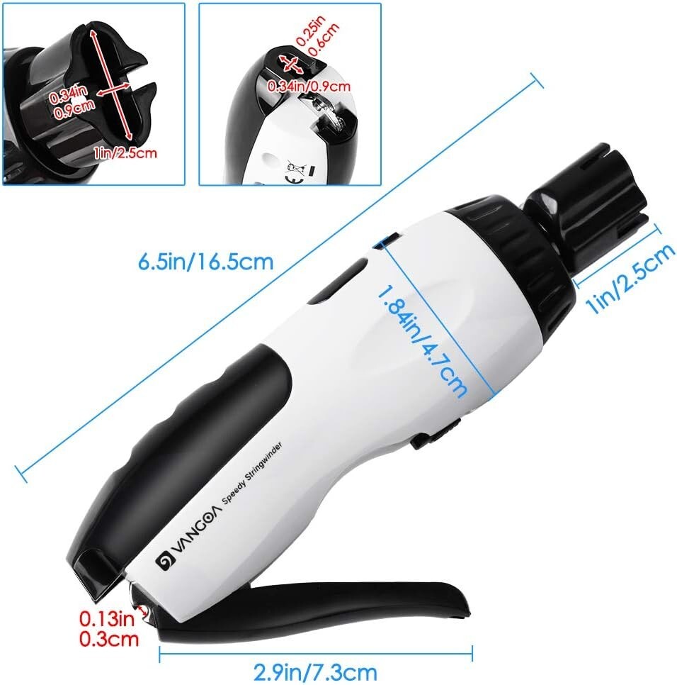 Effortless 3-in-1 Electric String Winder, Cutter, & Pin Puller for Musicians