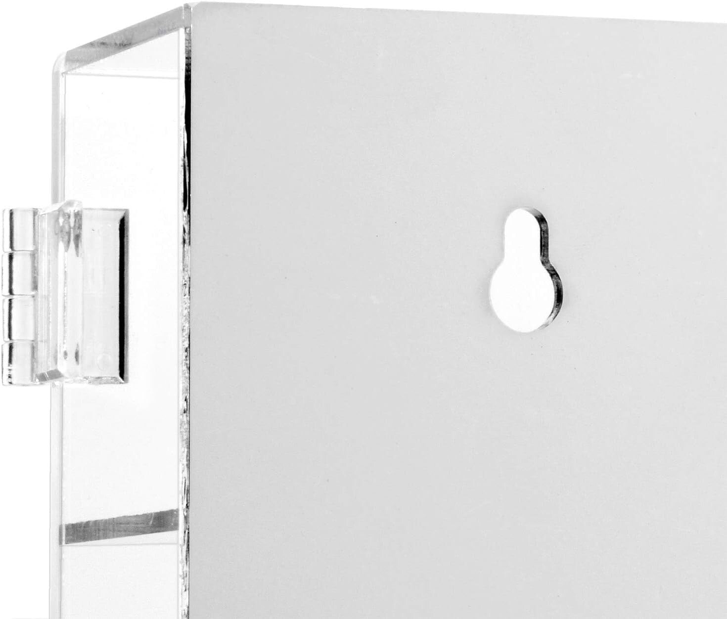 Compact Wall-Mount Acrylic Display Cabinet with 25 Compartments for Collectibles