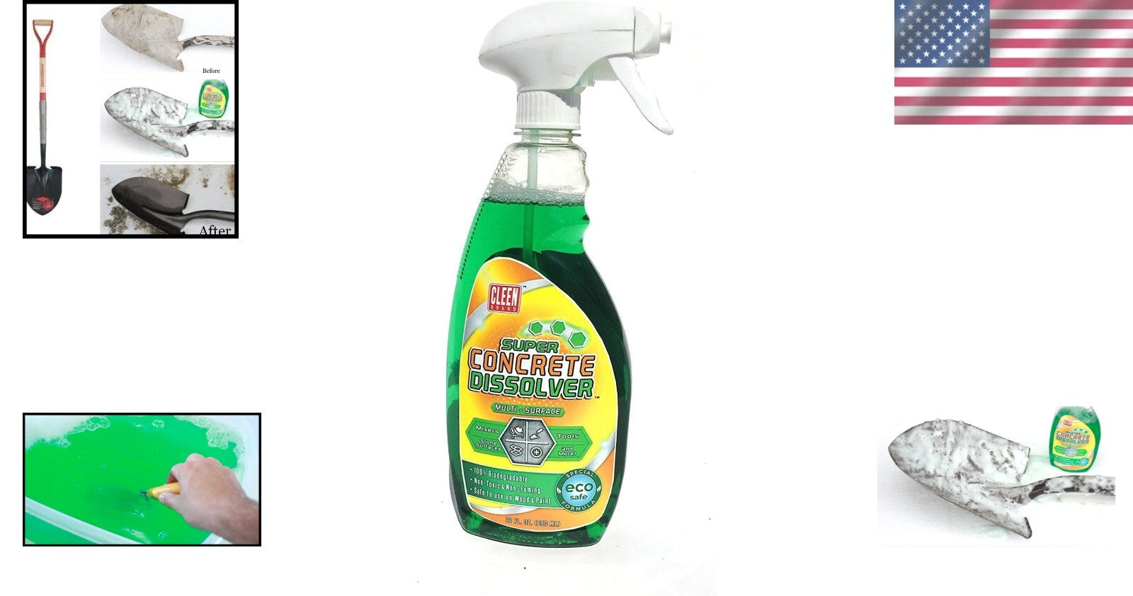 Eco-Friendly Super Concrete Dissolver Spray - 22oz Non-Corrosive Solution