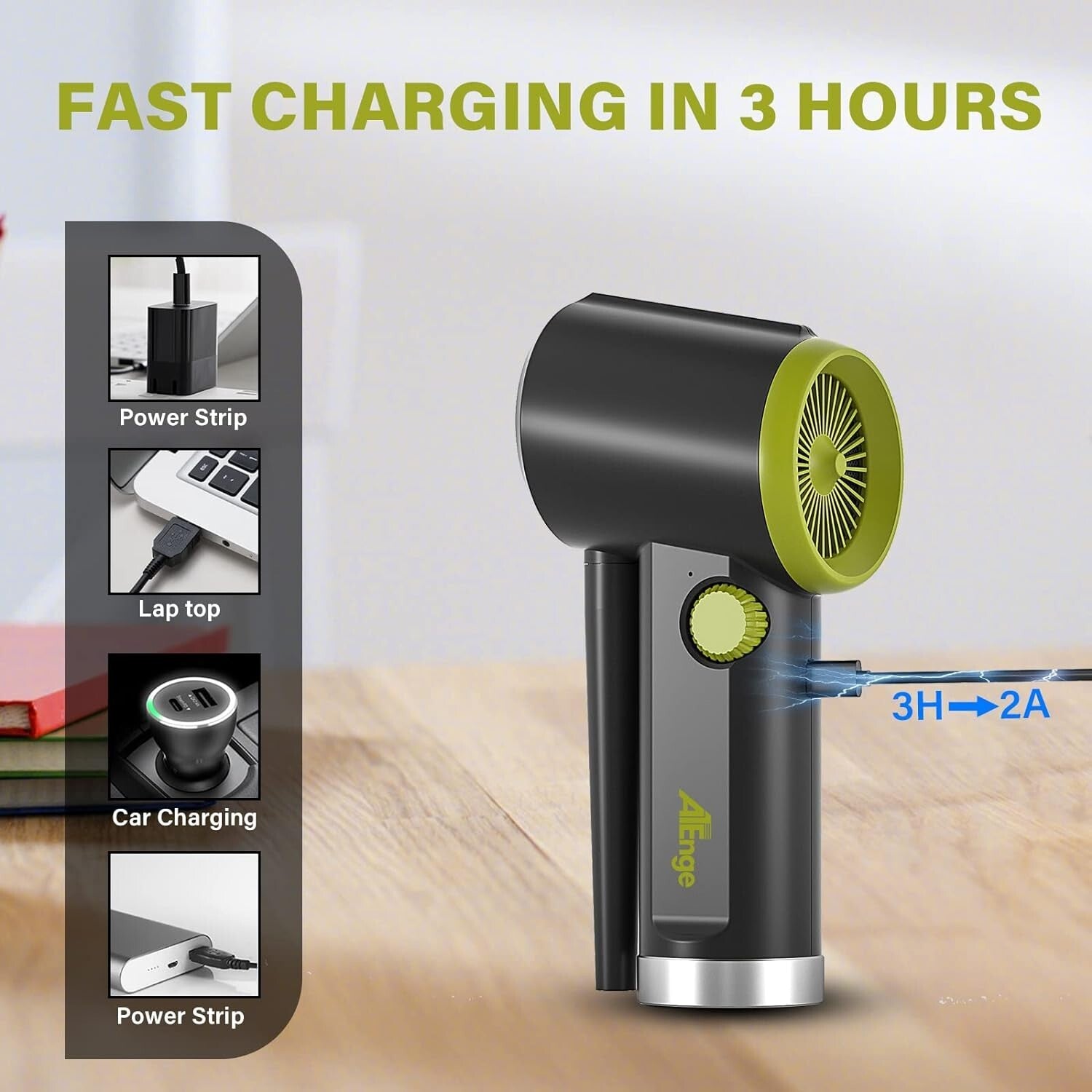 Compact Cordless Air Duster - 6000mAh Rechargeable Blower for Versatile Cleaning