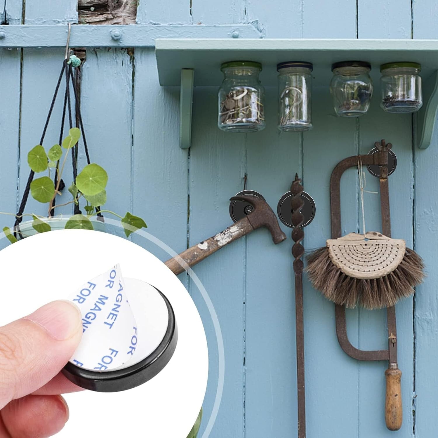 Strong 100 Pack Neodymium Magnets: 110 lbs Black with Screws for Versatile Use