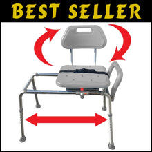 Load image into Gallery viewer, Tool-less Assembly Sliding Shower Chair with Comfort Padding - Ideal for Seniors