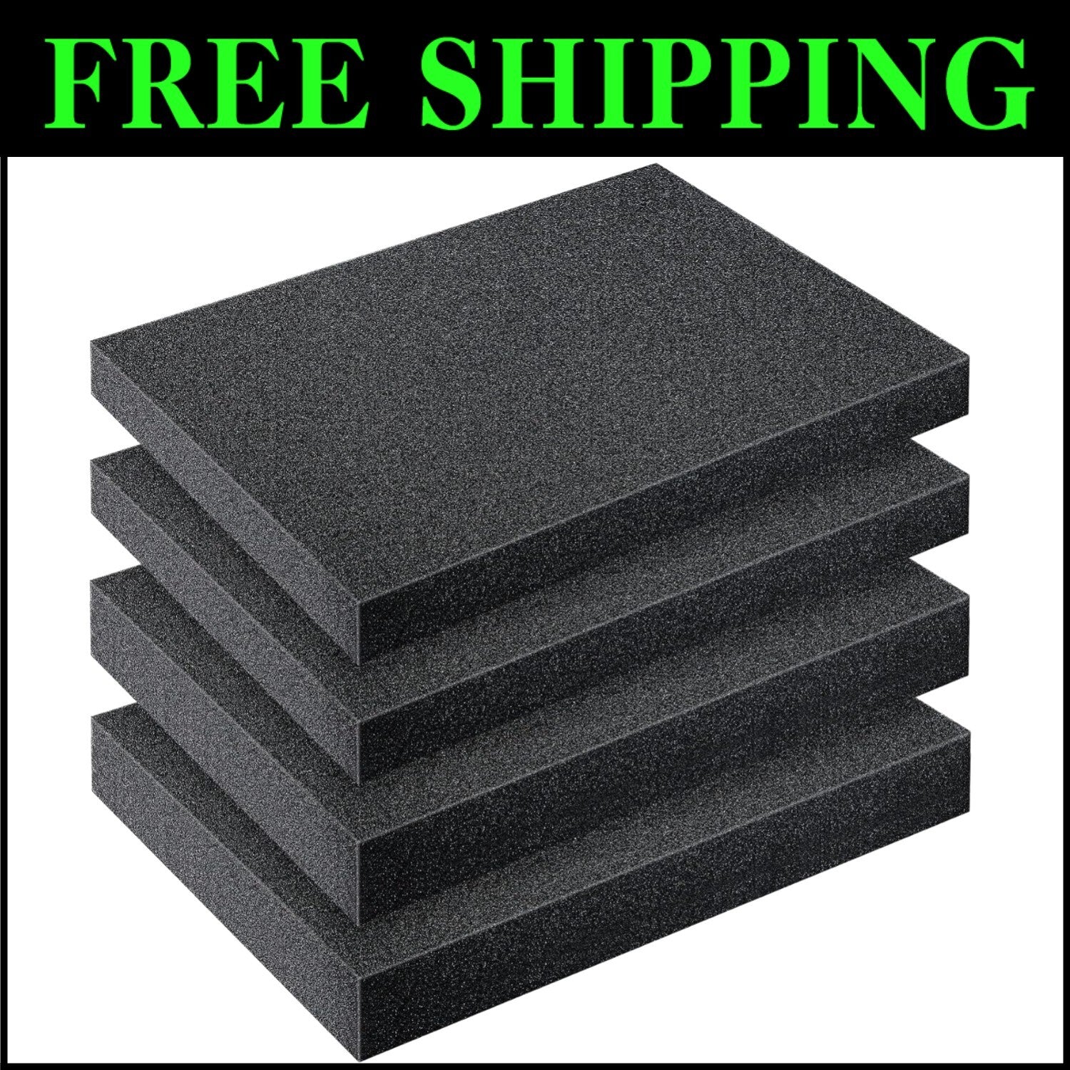 Versatile 4-Piece Polyurethane Foam Insert Set for Camera and Toolbox Protection