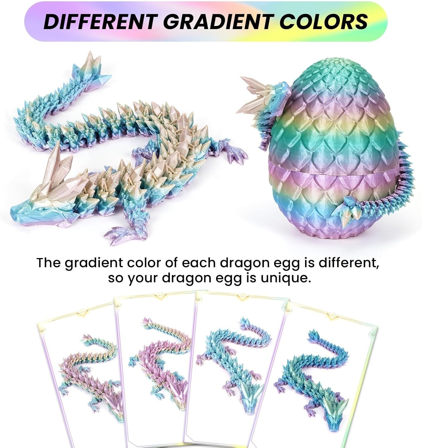 Articulated Dragon Egg Fidget Set – Non-Toxic, Eco-Friendly Fun for All Ages