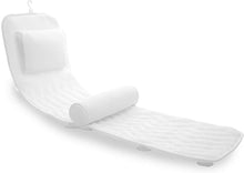 Load image into Gallery viewer, Machine Washable Luxury Bath Cushion &amp; Lumbar Pillow with 14 Strong Suction Cups