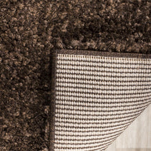 Load image into Gallery viewer, Durable Indoor Brown Shag Rug - 3' x 5' Non-Shedding for Cozy High Traffic Areas