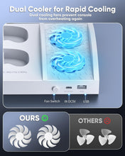 Load image into Gallery viewer, Charger Stand with Dual Cooling Fans for Xbox Series S - Space-Saving Design