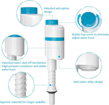 Load image into Gallery viewer, Anti-Siphon Toilet Fill Valve with Adjustable Height and Water Saving Features