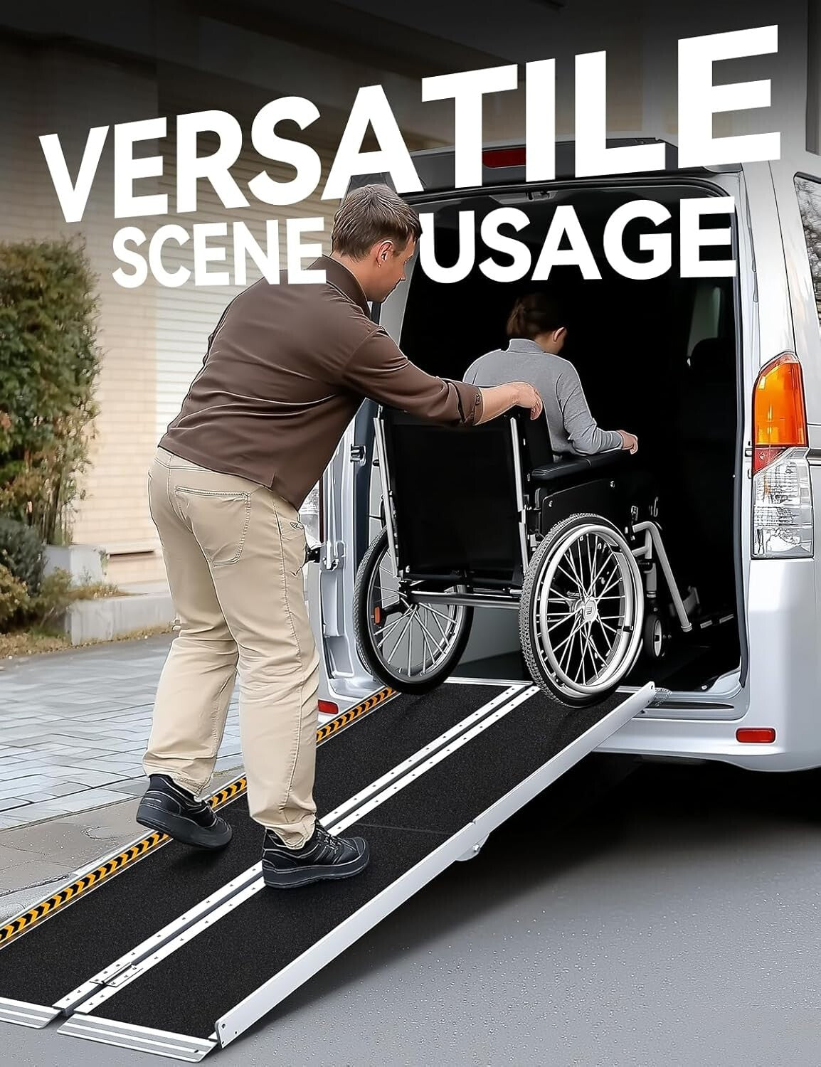 Heavy-Duty 6FT Folding Ramp for Wheelchairs - Ultimate Accessibility Solution