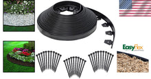 Load image into Gallery viewer, Easy 100 ft. Black Landscape Edging - No-Dig Installation, Eco-Friendly Solution