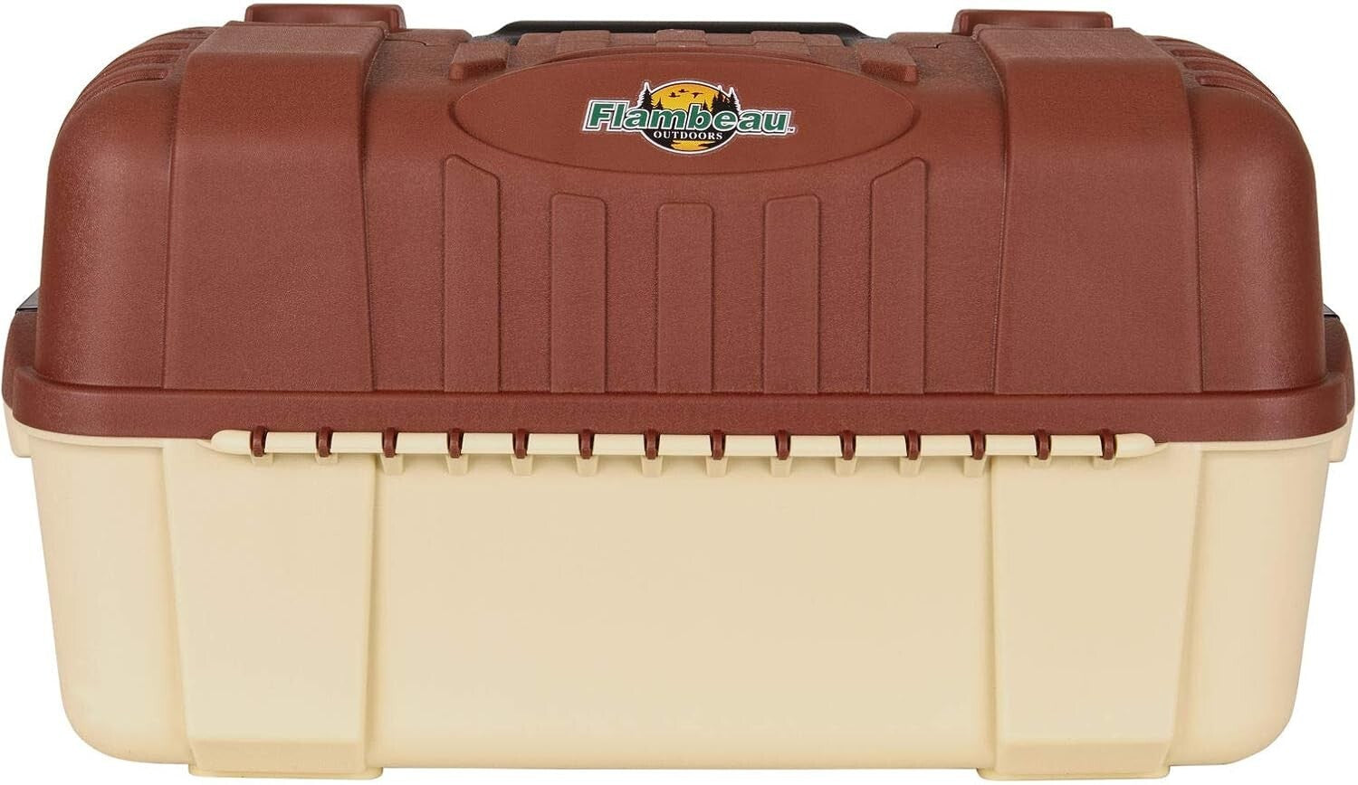 Portable All-Weather Fishing Tackle Box with 7 Fold-Out Trays & 61 Compartments