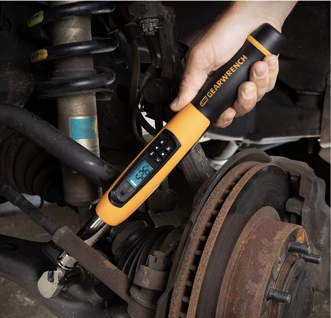 Electronic Torque Wrench with Angle - Flex Head, 3/8", for Accurate Measurements