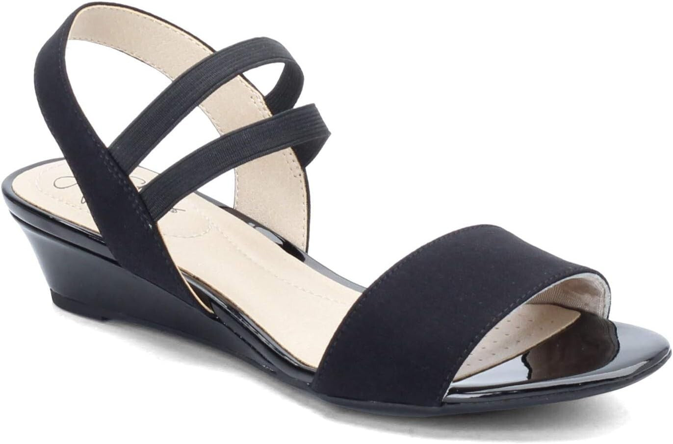 Elegant Women's Yolo Black Wedge Shoes with All-Day Comfort & Stability