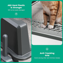 Load image into Gallery viewer, Covered XXL Cat Litter Box - Stainless Steel with High Sides for Leak Protection