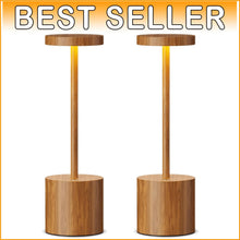 Load image into Gallery viewer, Set of 2 Cordless Rechargeable Table Lamps - Dimmable LED Light for Indoor/Ou...