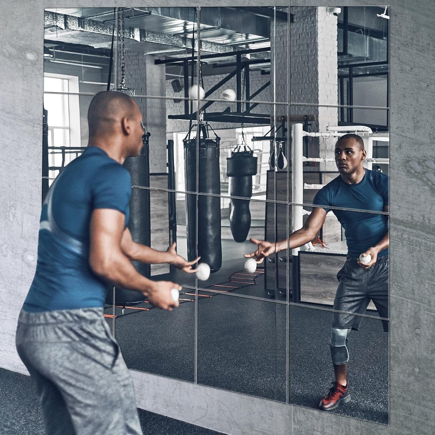 Full Body 16-Pack Frameless Mirrors - Perfect for Home Gyms and Craft Decor