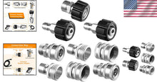 Load image into Gallery viewer, Premium 9-Piece Pressure Washer Adapter Set - Stainless Steel Quick Connect Kit