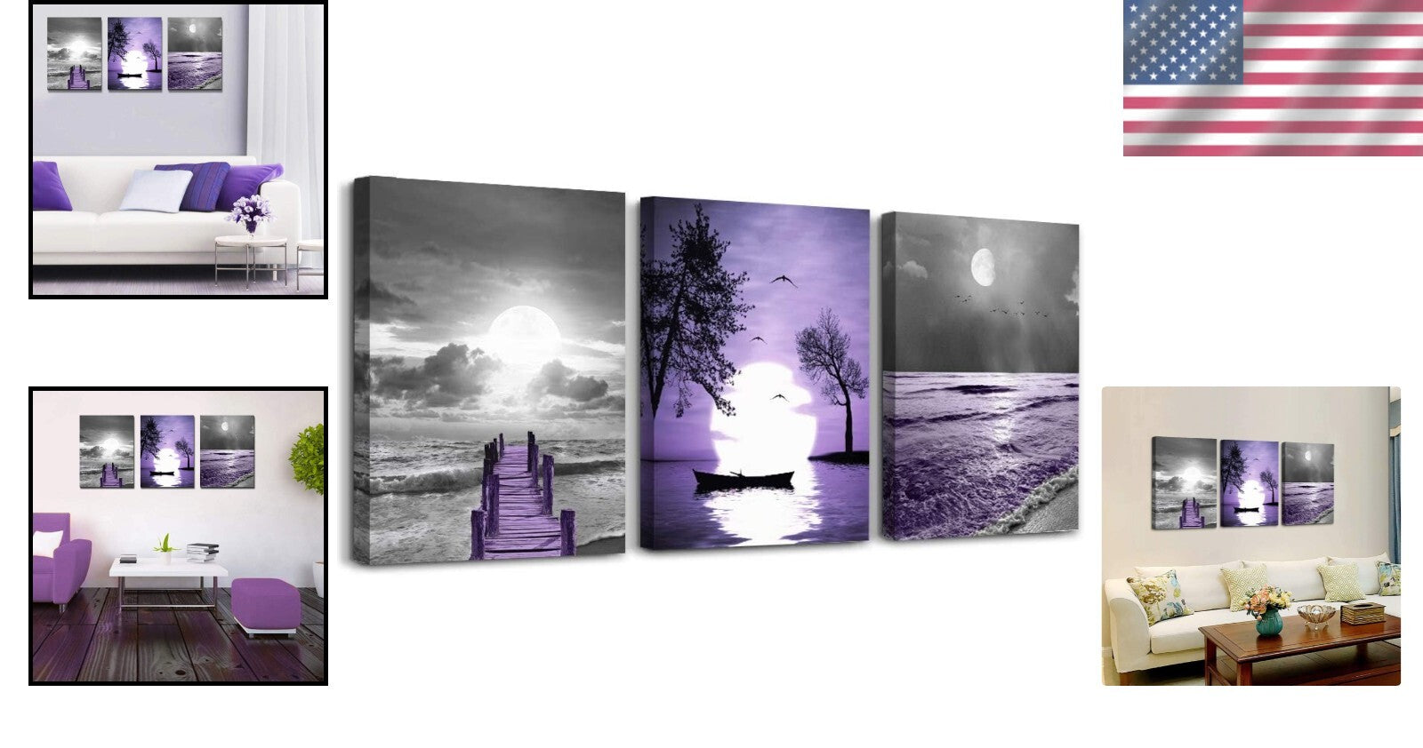 Captivating Black and White Sunflower Canvas Art - Ideal Home Decoration Set