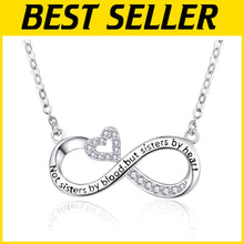 Load image into Gallery viewer, Hypoallergenic Silver Friendship Necklace - Perfect Gift for Sisters &amp; Mothers