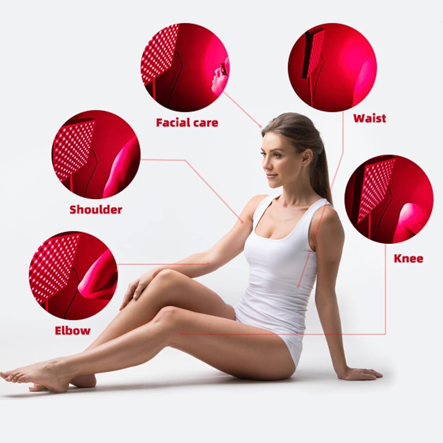 Dual Wavelength LED Red Light Therapy Device for Skin Health & Joint Pain Relief