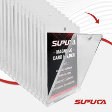Load image into Gallery viewer, 100 Magnetic Card Holders - 35PT UV-Blocking Protectors for All Card Collections