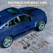 Load image into Gallery viewer, Versatile Car and Bike Tire Inflator with LED and Digital Gauge - Travel Ready