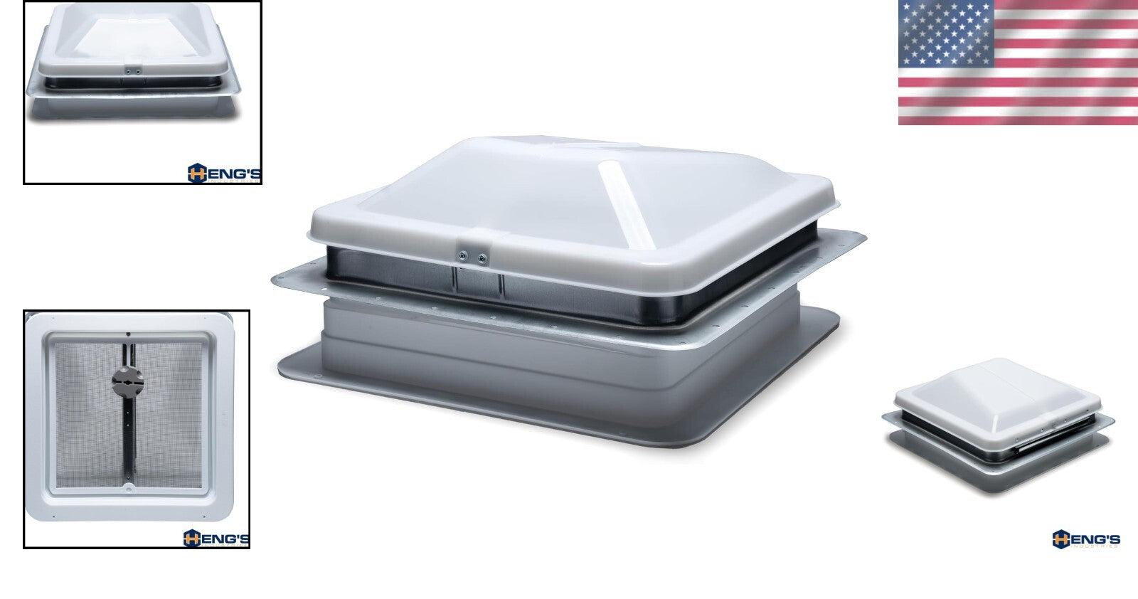 Efficient 14-Inch Outdoor Universal Vent with Positive-Seal Weather Stripping