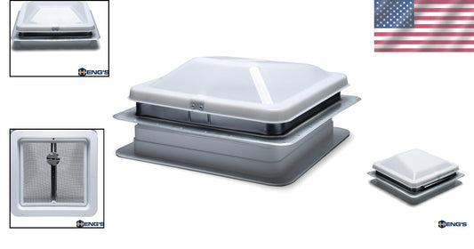 Efficient 14-Inch Outdoor Universal Vent with Positive-Seal Weather Stripping