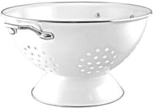 Load image into Gallery viewer, Versatile 5 Quart Enamel Colander for Straining &amp; Serving - Great for Families