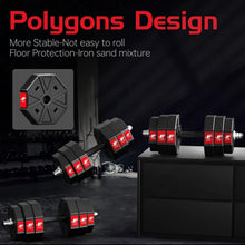 Load image into Gallery viewer, Multi-Function Home Gym Dumbbells - 44lbs, 66lbs &amp; 88lbs Adjustable Weights