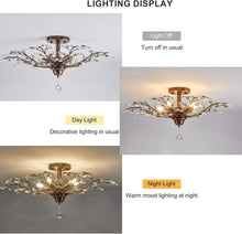 Load image into Gallery viewer, Modern Vintage 5-Light Crystal Chandelier - Perfect for Dining Room &amp; Kitchen