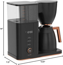 Load image into Gallery viewer, SCA Certified WiFi Drip Coffee Maker with 10-Cup Thermal Carafe in Matte Black