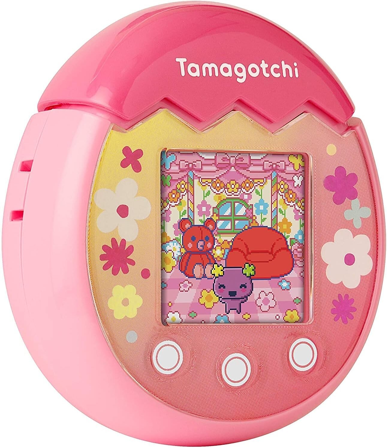 Tamagotchi Pix Floral Interactive Pet: 100 Friends & Playdate Fun Awaits!