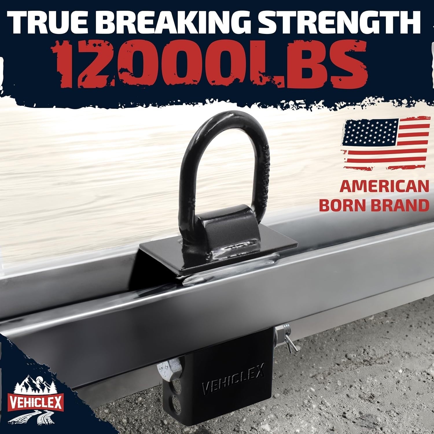 4-Pack Premium Galvanized Steel D Rings with 12,000 lb Strength for Cargo Safety