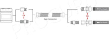 Load image into Gallery viewer, Professional-Grade 60" Gas Flex Connector with SafeGuard Coating and Accessories
