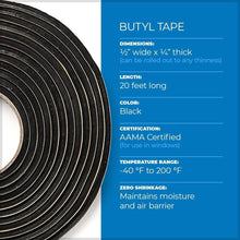 Load image into Gallery viewer, Damplifier Butyl Sealant Tape - 20 ft Waterproof Automotive &amp; Household Sealant