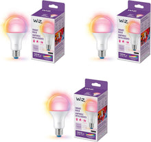 Load image into Gallery viewer, Pack of 3 Energy Efficient A21 Smart LED Bulbs - Voice &amp; App Controlled Lighting