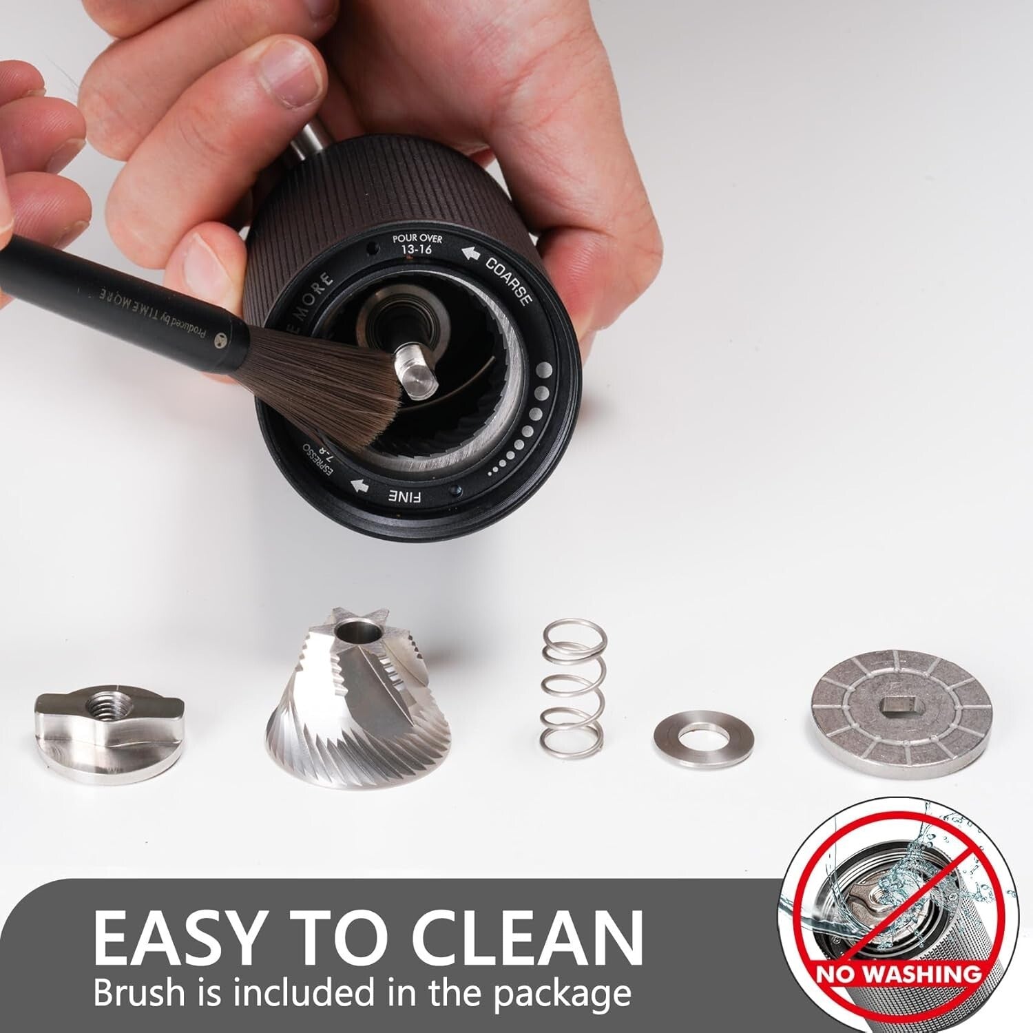 Durable Hand Coffee Grinder with Foldable Handle - Ideal for Camping & Outdoors