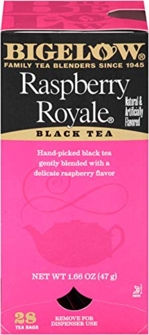 All-Natural Raspberry Royale Tea Bags - 28-Count, 6-Pack - Health-Promoting