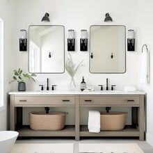 Load image into Gallery viewer, Elegant Matte Black 30x36 Mirror - Stainless Steel Frame for Modern Bathrooms