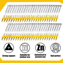 Load image into Gallery viewer, Heavy-Duty 21 Degree Framing Nails: 1000 Pack of Galvanized Ring Shank Nails