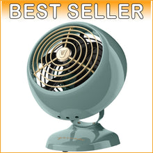 Load image into Gallery viewer, Stylish VFAN Mini Retro Fan - 2-Speed Metal Air Circulator with Adjustable Tilt