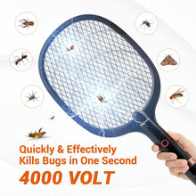 Load image into Gallery viewer, Portable 2-in-1 Electric Fly Zapper Racket - Rechargeable &amp; UV Lights Included