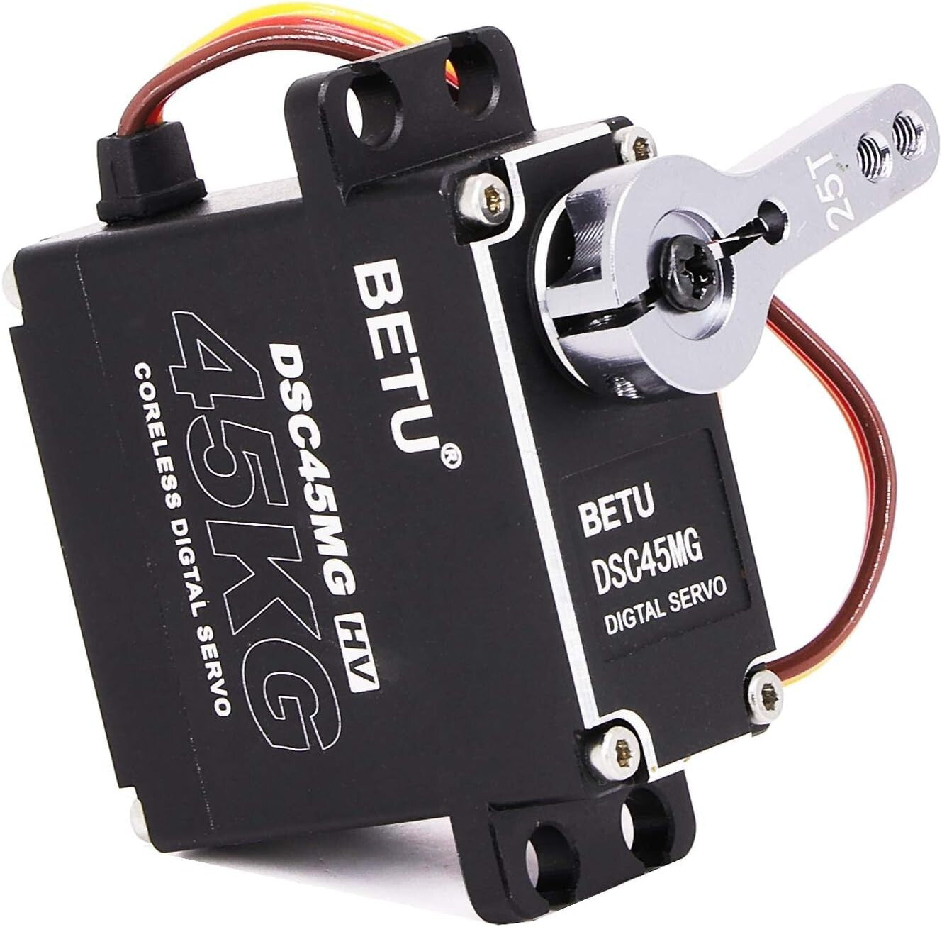 Precision 45Kg Coreless Servo Motor with 180° Control - Lightweight & Durable