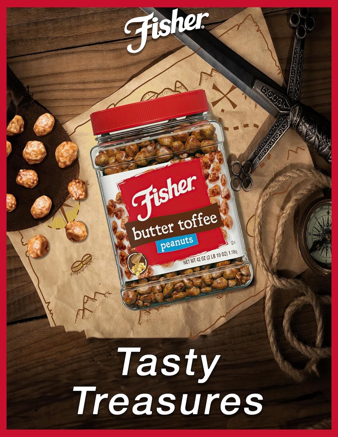 Snack Butter Toffee Peanuts - Healthy, Delicious, and Eco-Friendly 6 Pack